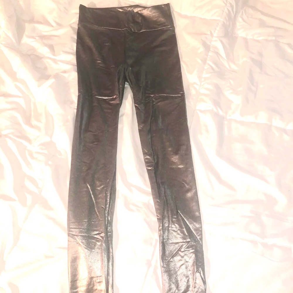 F21 Metallic Leggings